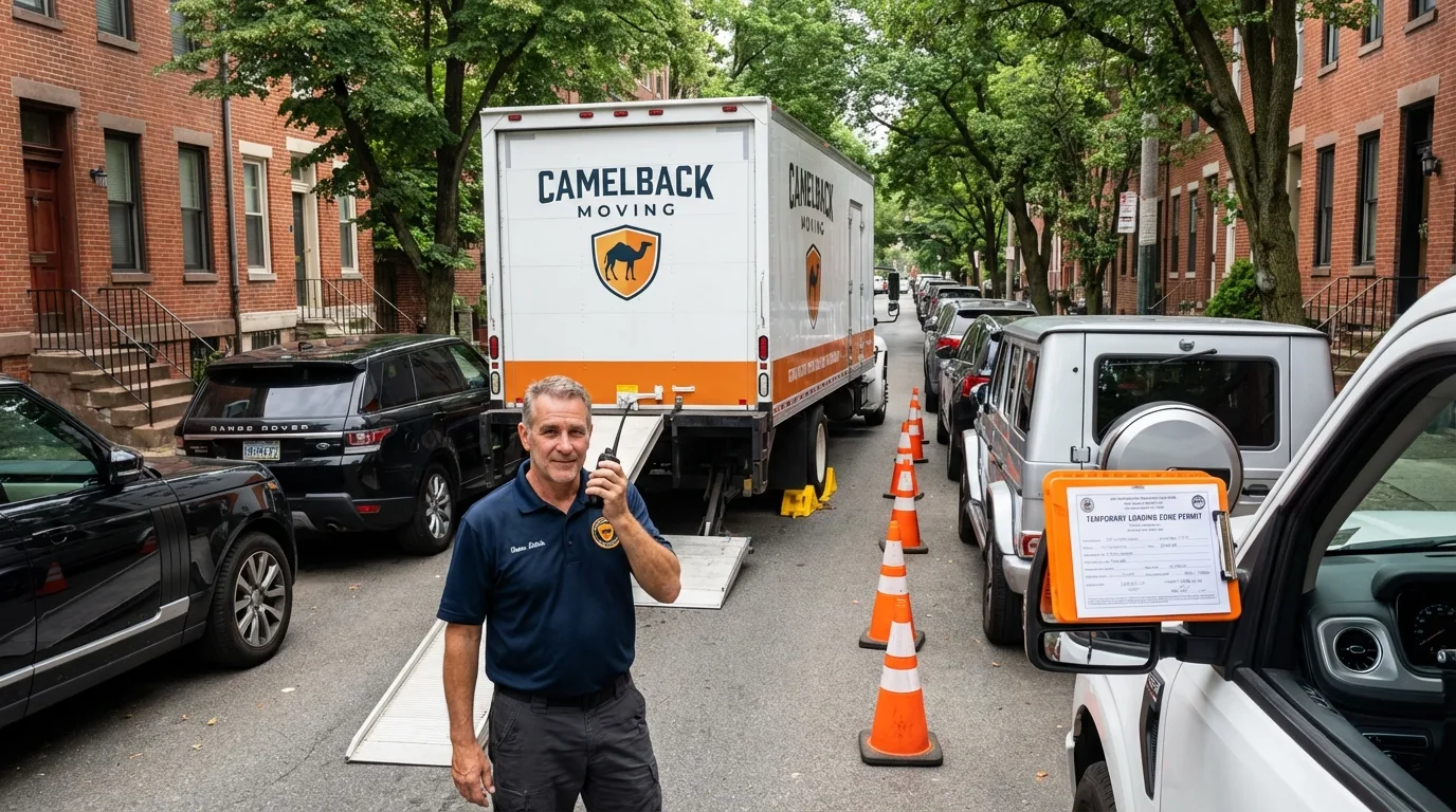 City street loading permit setup in Shelter Island, NY